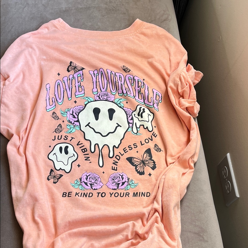 Endless Love Peach Short Sleeve Tee